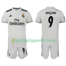 Tenue Real Madrid BENZEMA 9 Enfant Domicile 2018-2019 Maillot de Foot